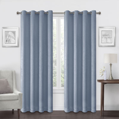 Regal Home Ayden Solid Energy Saving Blackout Grommet Top Single Curtain Panel