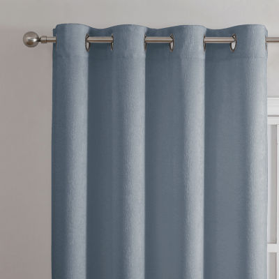 Regal Home Ayden Solid Grommet Top Energy Saving Blackout Single Curtain Panels