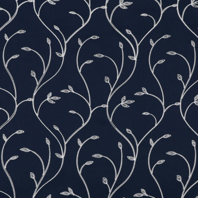 Regal Home Novah Embroidered Grommet Top Energy Saving Blackout Set of 2 Curtain Panel