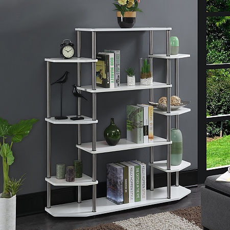 Designs2go Office And Library Collection 10-Shelf Bookcase, One Size, White