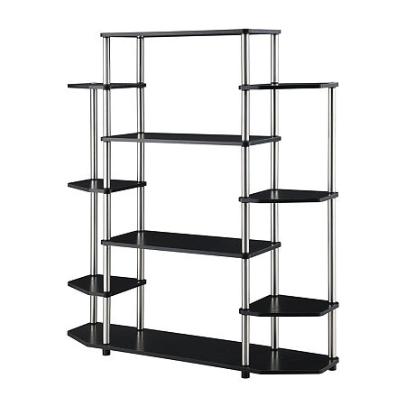 Designs2go Office And Library Collection 10-Shelf Bookcase, One Size, Black