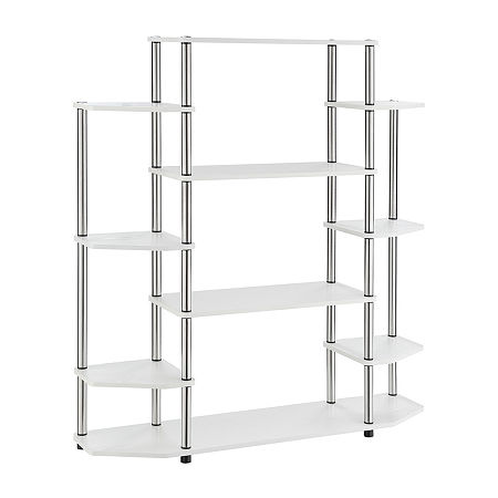 Designs2go Office And Library Collection 10-Shelf Bookcase, One Size, White