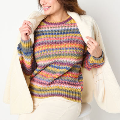 2024 Casual Autumn Loose Knit Sweater Set Fashion Zip Lapel Long Sleeve Pullover Sweater & Straight Pants Two-piece Set