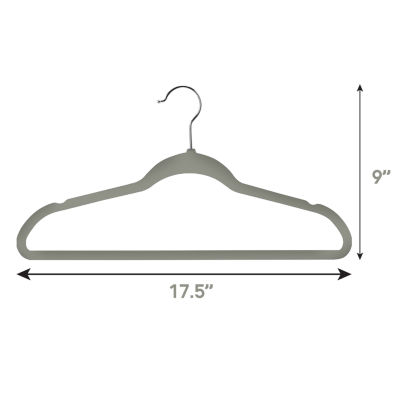 Megagoods Velvet Slim Profile Heavy Duty Felt -pc. Hangers