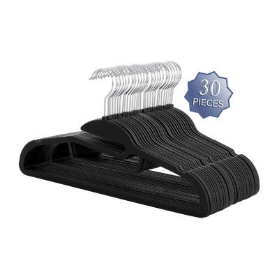 Megagoods Rubber Non Slip With U-Slide 30-pc. Hangers