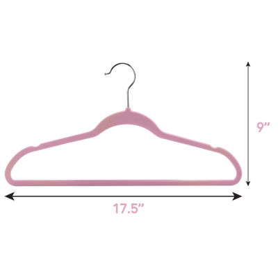 Megagoods Flocked Velvet 50-pc. Hangers