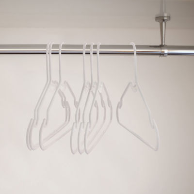 Megagoods Plastic With Notched Shoulders 50-pc. Hangers