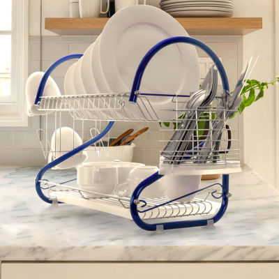 Megachef 16" Two Shelf Dish Rack