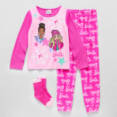 Little & Big Girls 3-pc. Barbie Pajama Set