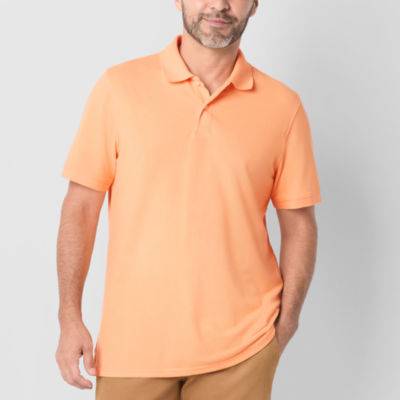 St. John's Bay Premium Stretch Mens Classic Fit Short Sleeve Polo Shirt