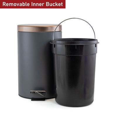 Megagoods 12 Liter Stylish Soft Pedal Trash Can