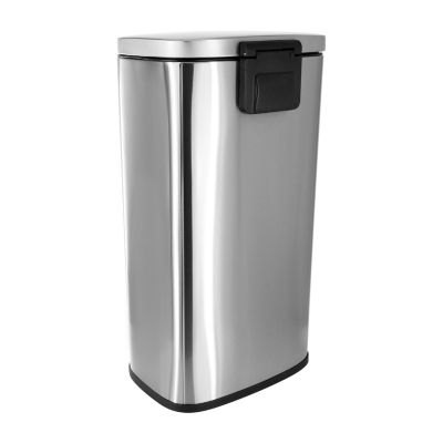 Megagoods 8 Gallon Each 30 Liter Rectangular Twin Step 2-pc. Trash Can