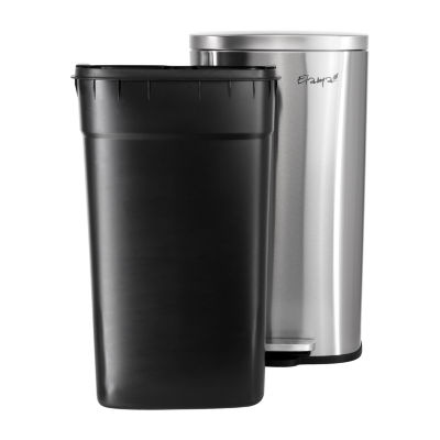 Megagoods 8 Gallon Each 30 Liter Rectangular Twin Step 2pc. Trash Can