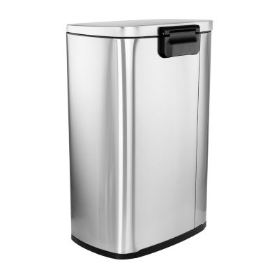 Megagoods 50 Liter/13 Gallon Rectangular Stainless Steel Step Trash Can