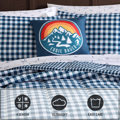 Eddie Bauer Preston Check Easy Care Comforter Set