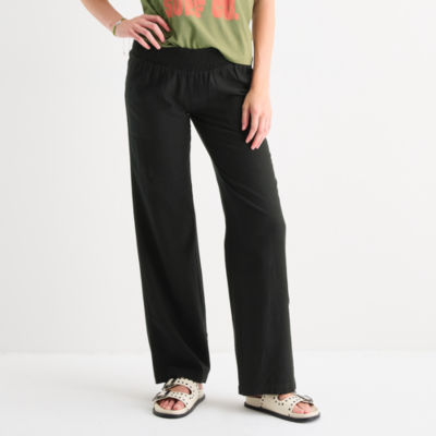 Hurley Womens Juniors Straight Low Rise Pull-On Pant