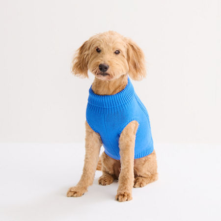 St. Johns Bark Dog Sweater In Blue