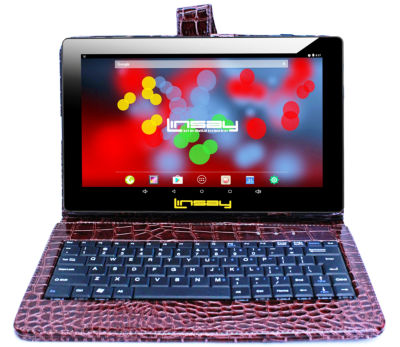 10.1" 1280x800 IPS 2GB RAM 32GB Storage Android 12 Tablet with Black Crocodile Style Leather Keyboard  "