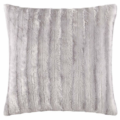 Madison Park York Faux Fur Square Throw Pillow