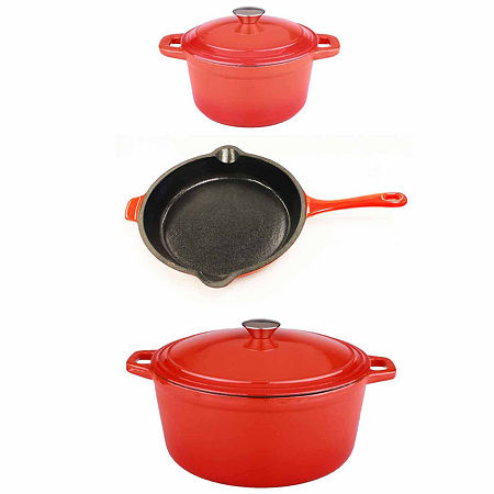 BergHOFF Neo Cast Iron 5-pc Cookware, One Size, Orange