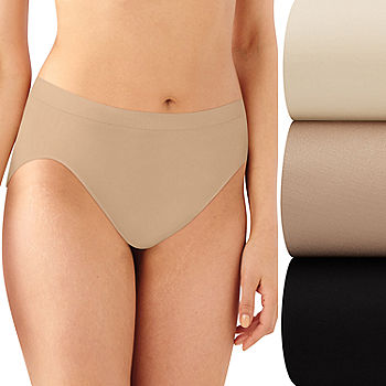 Bali Comfort Revolution® 3 Pack Average + Full Figure Seamless Cooling  Multi-Pack High Cut Panty Ak83