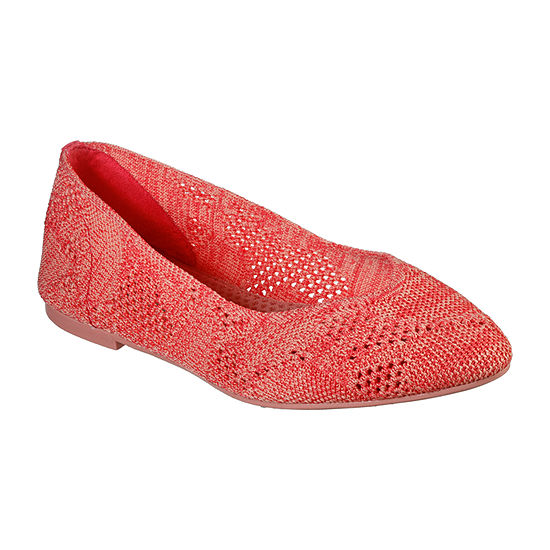 Skechers Womens Cleo Knitty City Pointed Toe Ballet Flats