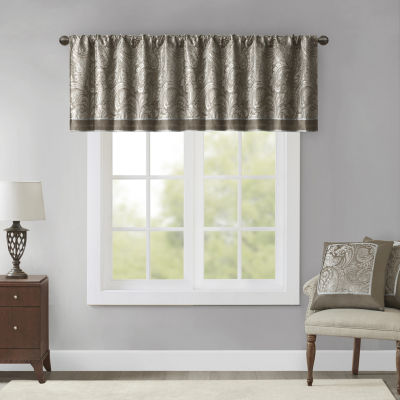 Madison Park Churchill 50"W X 18"L Rod Pocket Tailored Valance JCPenney