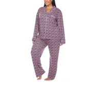 Ambrielle Womens Crew Neck Long Sleeve 2-pc. Pant Pajama Set, Medium, Red -  Yahoo Shopping