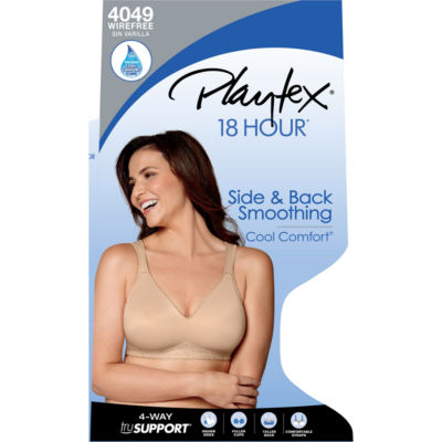 Playtex 18 Hour® Side & Back Smoothing Seamless Wireless Full Coverage Bra 4049