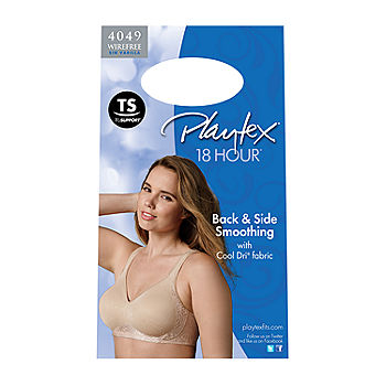 Playtex 18 Hour® Side & Back Smoothing Seamless Wireless Full Coverage Bra  4049