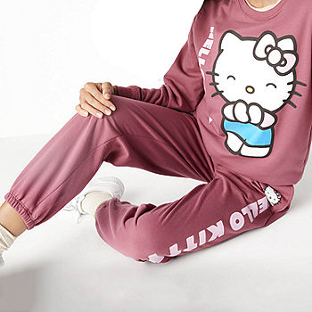  Hello Kitty Girls' Sweatshirt and Jogger Pant Set for