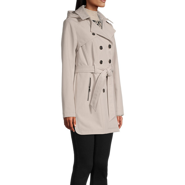 Liz Claiborne Trench Belted Wind Resistant Midweight Softshell Jacket