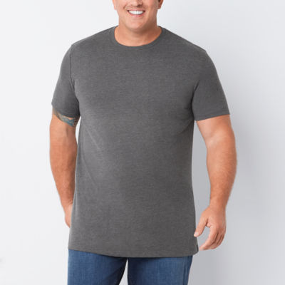 St. John's Bay Super Soft Big and Tall Mens Crew Neck Short Sleeve Moisture Wicking T-Shirt