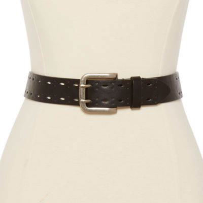 a.n.a Double Prong Edge Perforated Womens Belt