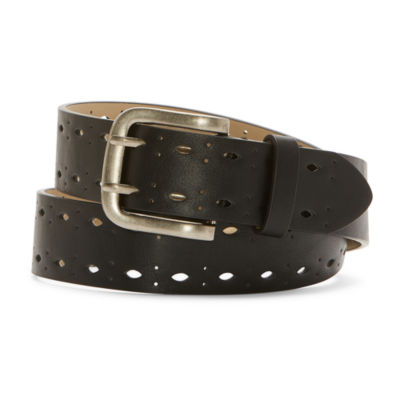 a.n.a Double Prong Edge Perforated Womens Belt