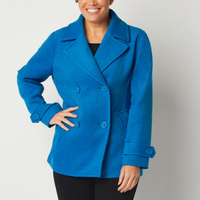 Claiborne wool hot sale blend peacoat