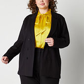 Jcpenney plus size blazer best sale