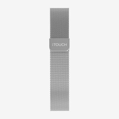 Itouch Itouch Air 4 Band Unisex Adult Silver Tone Watch Band Jmta4-Strap-B28