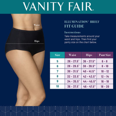 Vanity Fair Illumination Body Shine Hipster Underwear 18107 In Black - Foto 14
