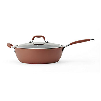 Anolon Nouvelle Copper 3.5-Qt. Stainless Steel Covered Saucepan