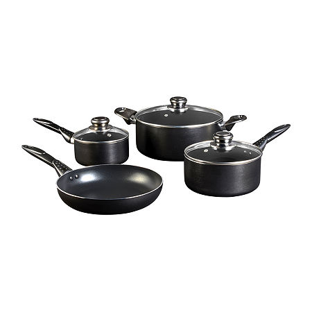 Basic Essentials 7-pc. Non-Stick Cookware Set, One Size, Black