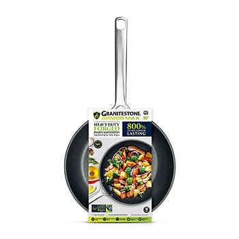 Granitestone 3 Pack Nonstick Fry Pan Set with Rubber Grib Handle - 8'' 10''  and 12