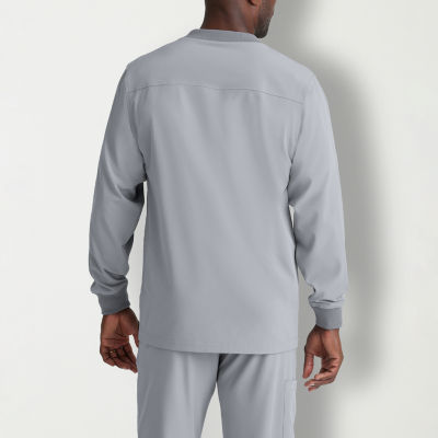 Skechers Structure 3-Pocket Mens Stretch Fabric Moisture Wicking Scrub Jacket