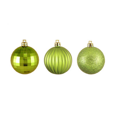 Northlight Kiwi 3-Finish Ball 100-pc. Christmas Ornament