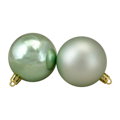 Northlight Green 2-Finish Ball 60-pc. Christmas Ornament