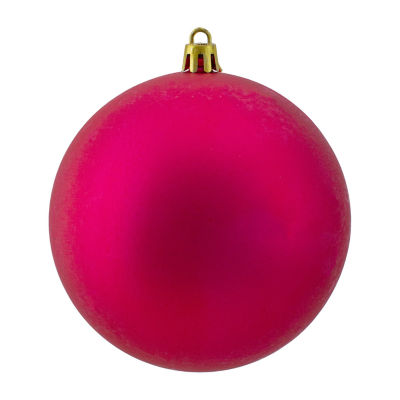 Northlight Pink Matte Ball 12-pc. Christmas Ornament