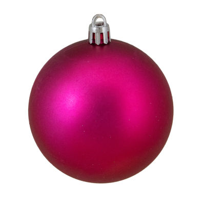 Northlight Pink 4-Finish Ball 16-pc. Christmas Ornament