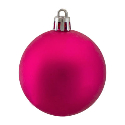 Northlight Pink Matte Ball 60-pc. Christmas Ornament