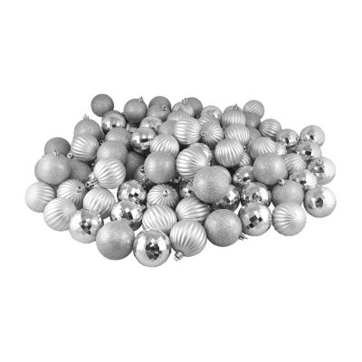 Northlight 3-Finish Ball 100-pc. Christmas Ornament