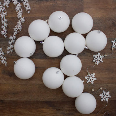 Northlight Winter Matte Ball 12-pc. Christmas Ornament